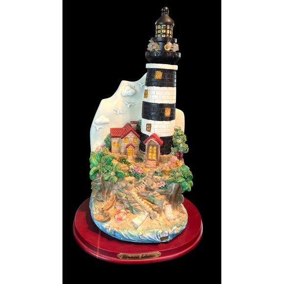Vtg Fiber Optic Lighthouse Chambord Collection Eleco 14"  Nautical  Lamp - Picture 2 of 10